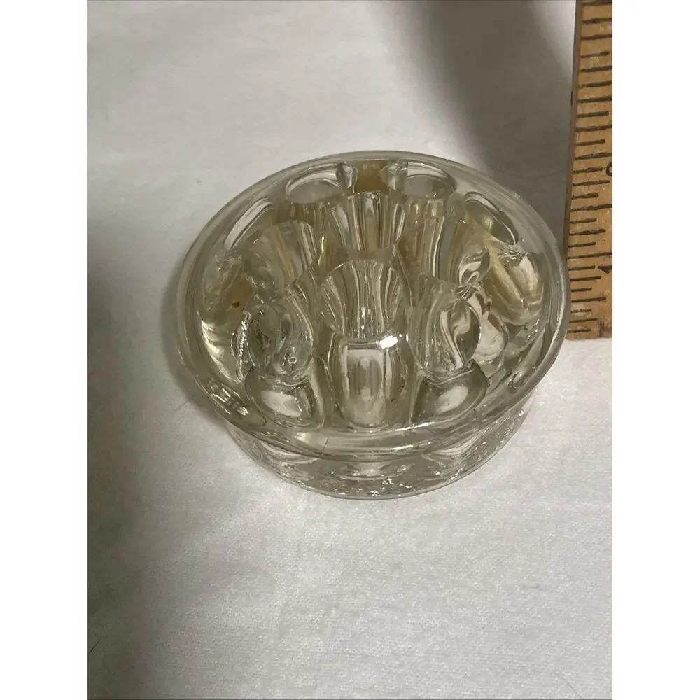 Flower Frog Glass 11 Hole Floral Stem Holder